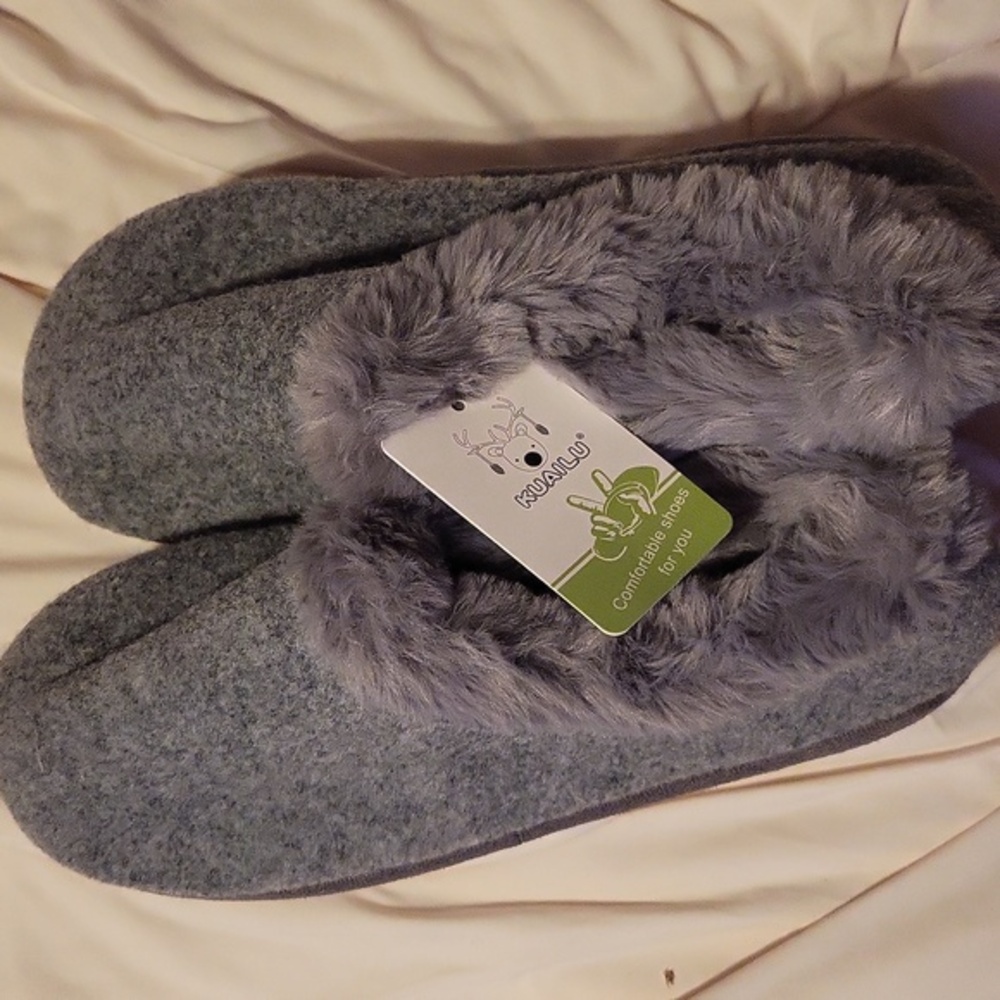 Cozy Gray Slippers